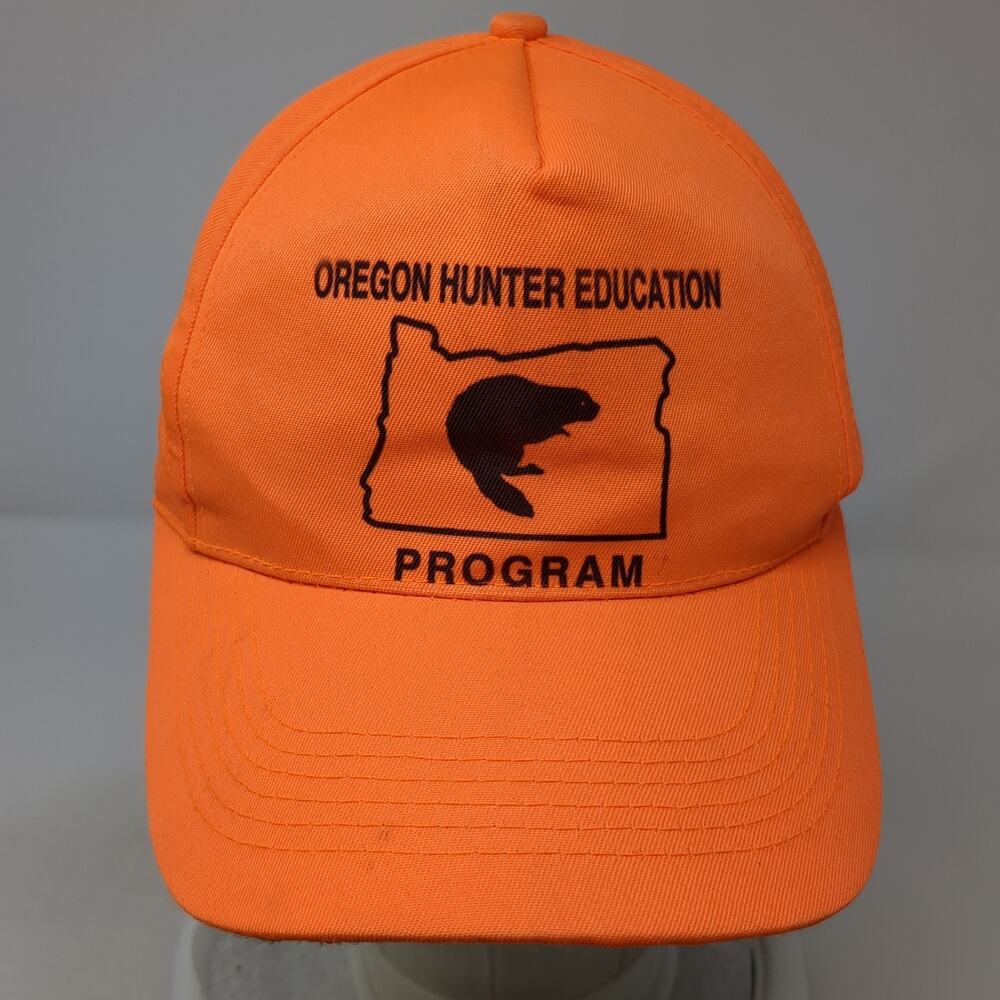 Oregon Hunter Education Program Snapback Hat Oran… - image 2
